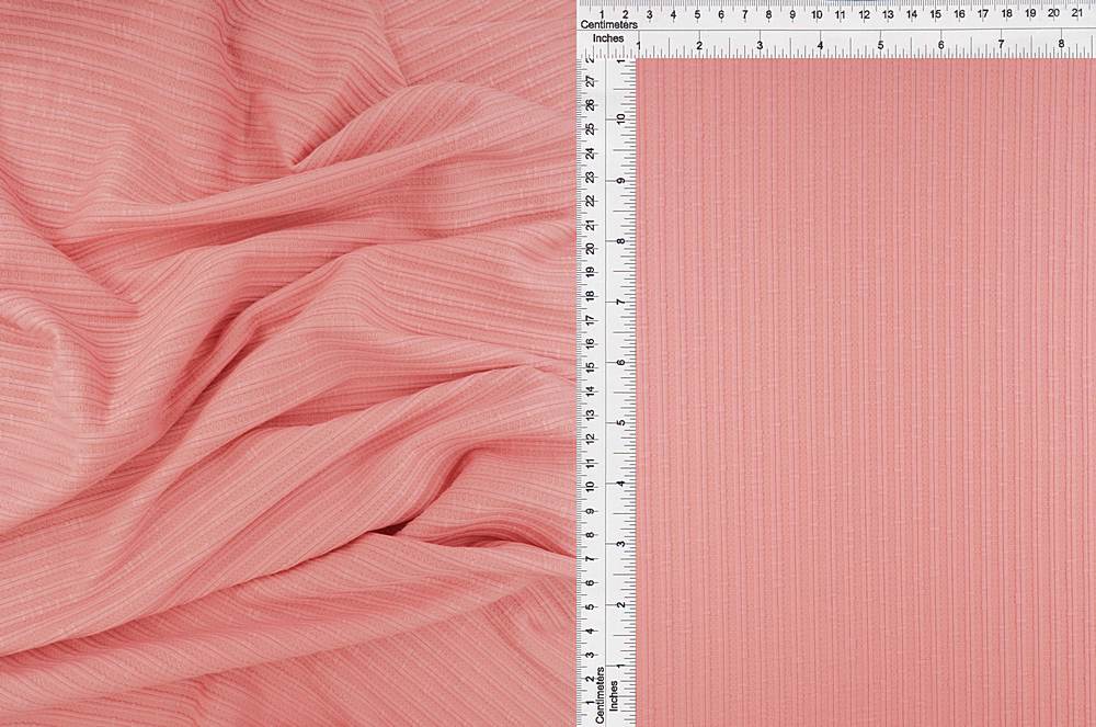 KNT4207 / PINK LT / 82%POLY 14%RAY 4%SPAN DOUBLE KNIT JACQ W/SLUB