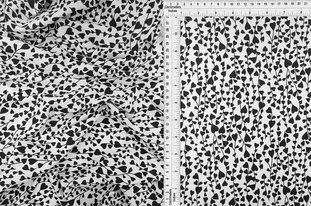 KNT1389-SE21290 / IVORY / 96%POLY 4%SPAN DTY HEART PRINT
