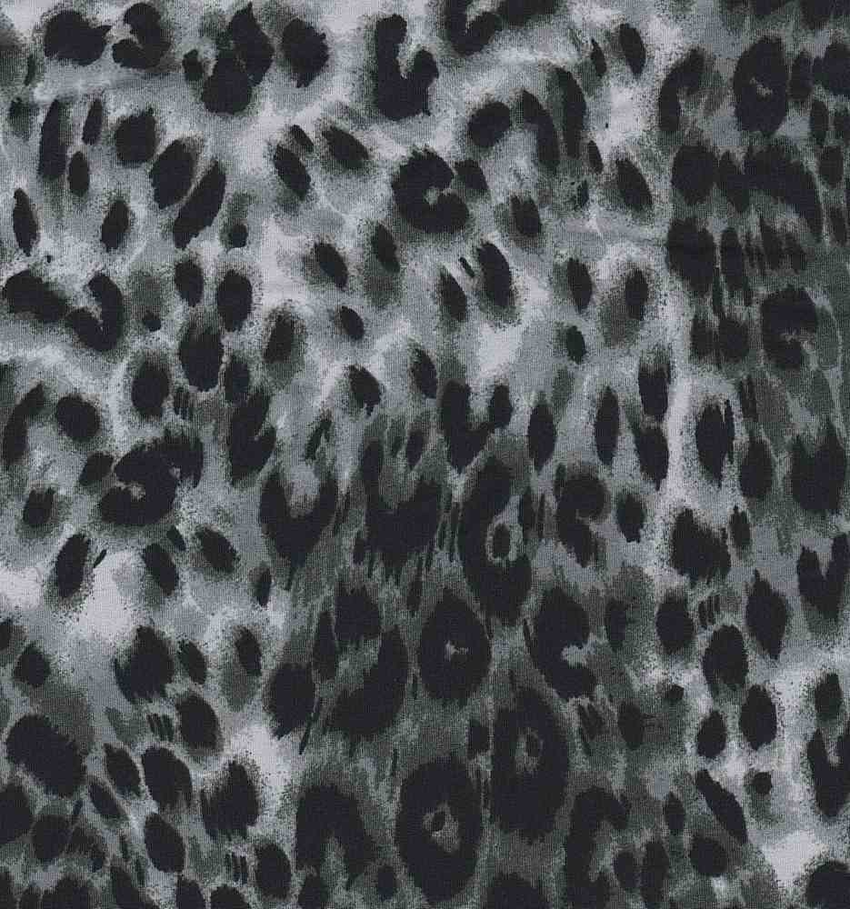 KNT1389-SE91198 / GREY / 96%POLY 4%SPAN DTY ANIMAL PRINT