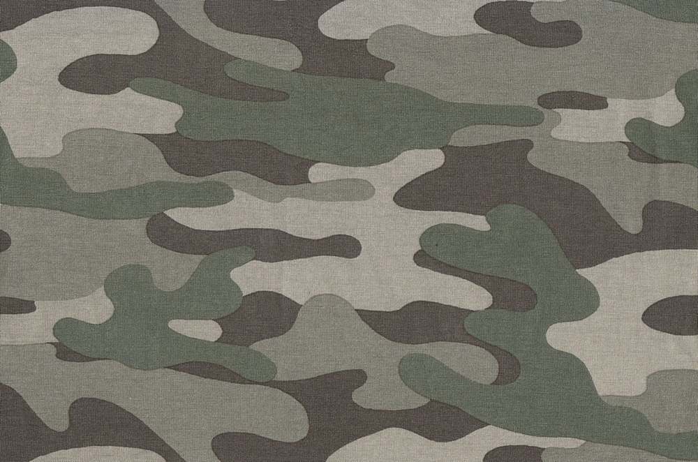 KNT1327-Q90321 / MOSS / 97%RAY 3%SPAN RAYON SPAN JERSEY CAMOUFLAGE PRINT