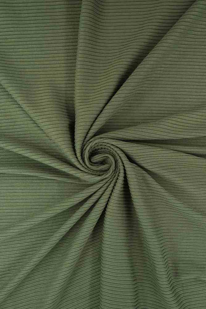 KNT4151 / OLIVE VINTAGE / 87%POLY 13%SPAN 4X2 YUMMY RIB SOLID