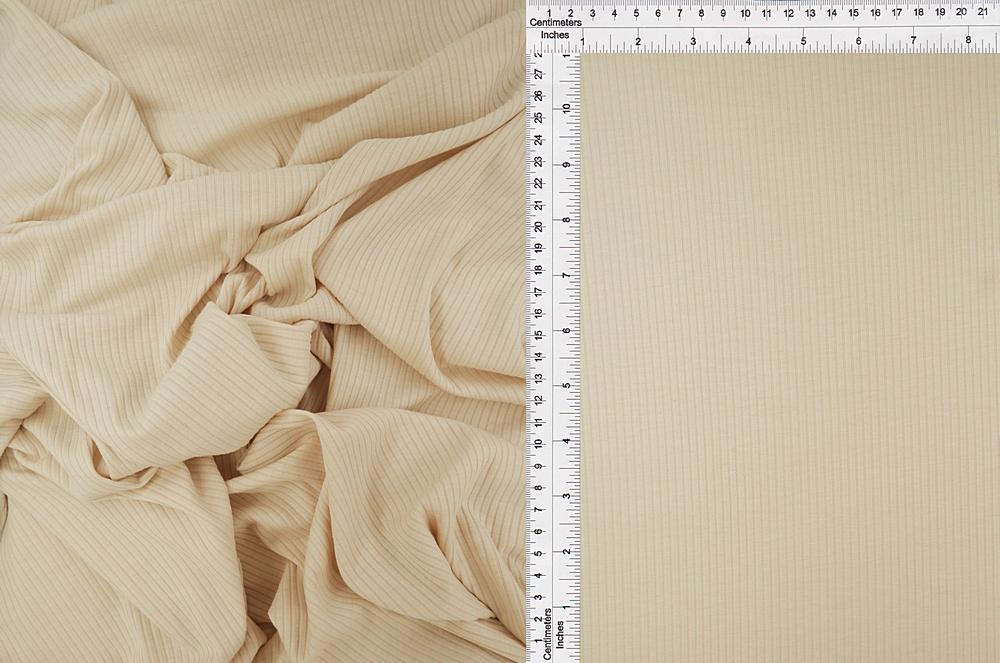 KNT4399 / OATMEAL / 72%POLY 25%RAYON 3%SPAN 4X2 RIB SOLID