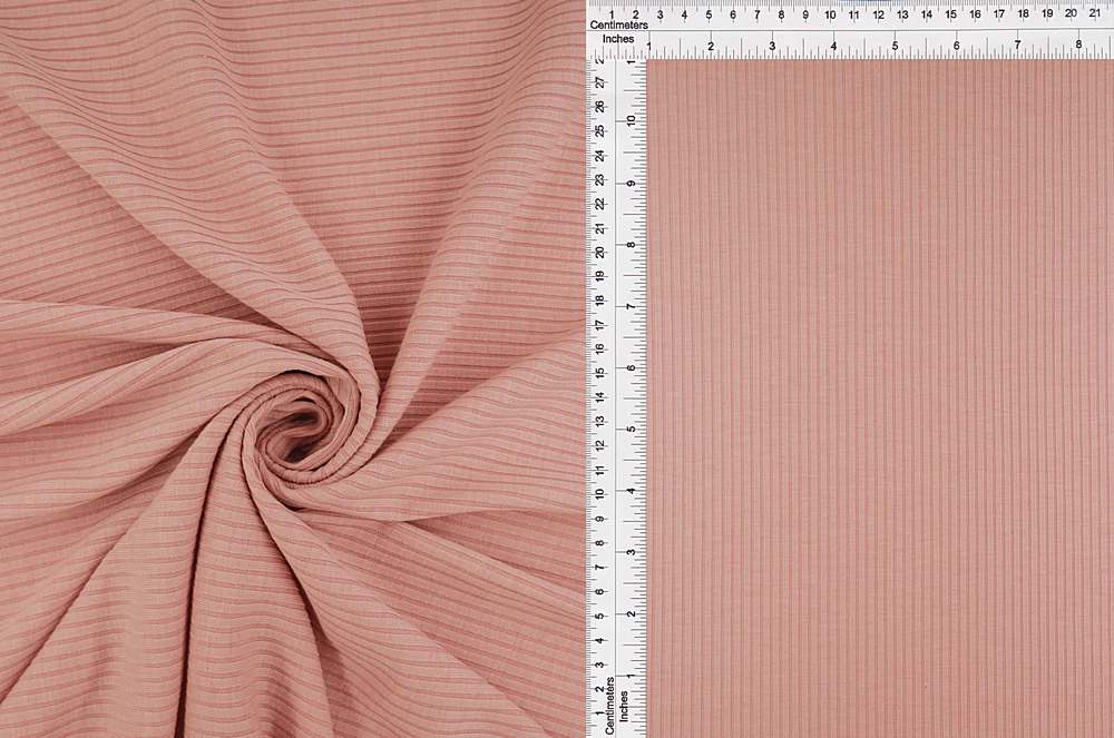 KNT4399 / MAUVE / 72%POLY 25%RAYON 3%SPAN 4X2 RIB SOLID