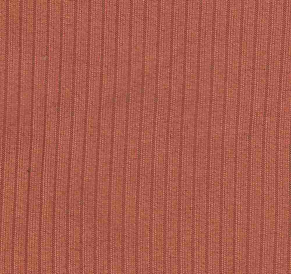 KNT4151 / AUTUMN LEAF / 87%POLY 13%SPAN 4X2 YUMMY RIB SOLID