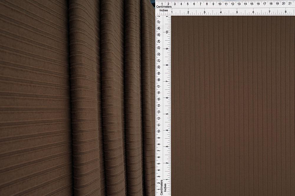 KNT4135 / BROWN COCO / 87%POLY 13%SPAN 8X3 YUMMY RIB SOLID