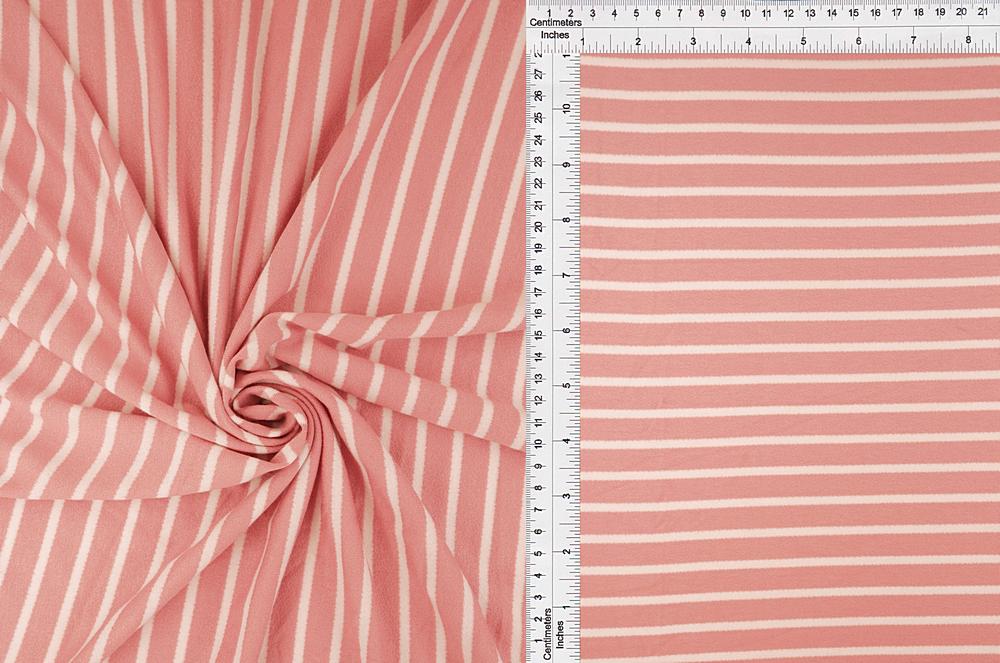 KNT4404 / MAUVE / 68%RAY 29%POLY 3%SPAN VISCOSE CREPE W/1CM STRIPE
