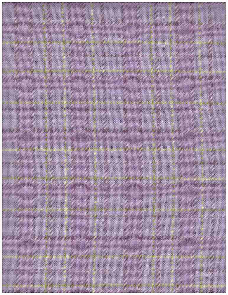 KNT4401 / LAVENDER / 87%POLY 12%RAY 1%SPAN KNIT JACQUARD PLAID