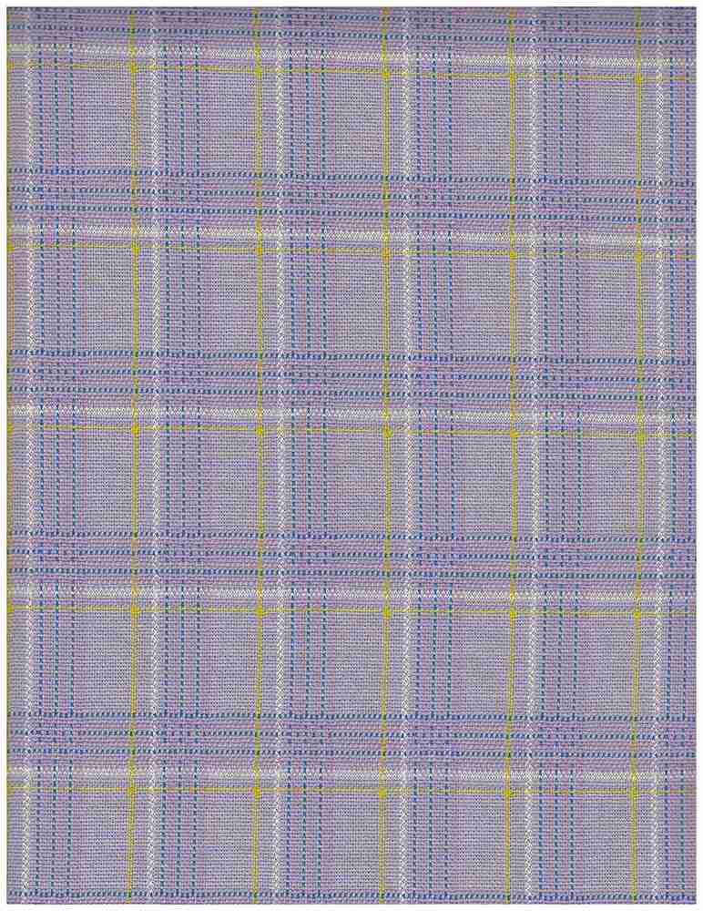 KNT4406 / LAVENDER / 87%POLY 12%RAY 1%SP DOUBLE KNIT JACQUARD PLAID