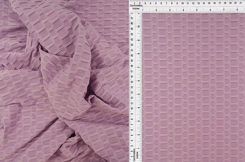 KNT4360 / LAVENDER / 93%POLY 7%SPAN HONEYCOMB KNIT SOLID