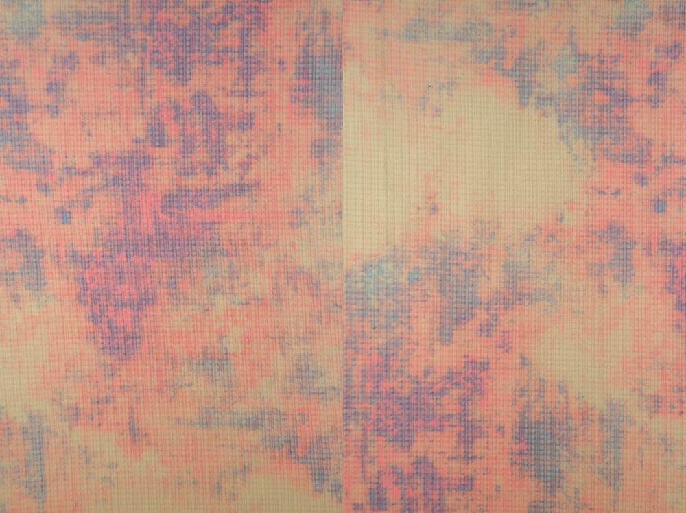 KNT4228-SE50903 / PINK / 86%POLY9%RA5%SP BRUSHED POINTELLE RIB TIE DYE PRINT