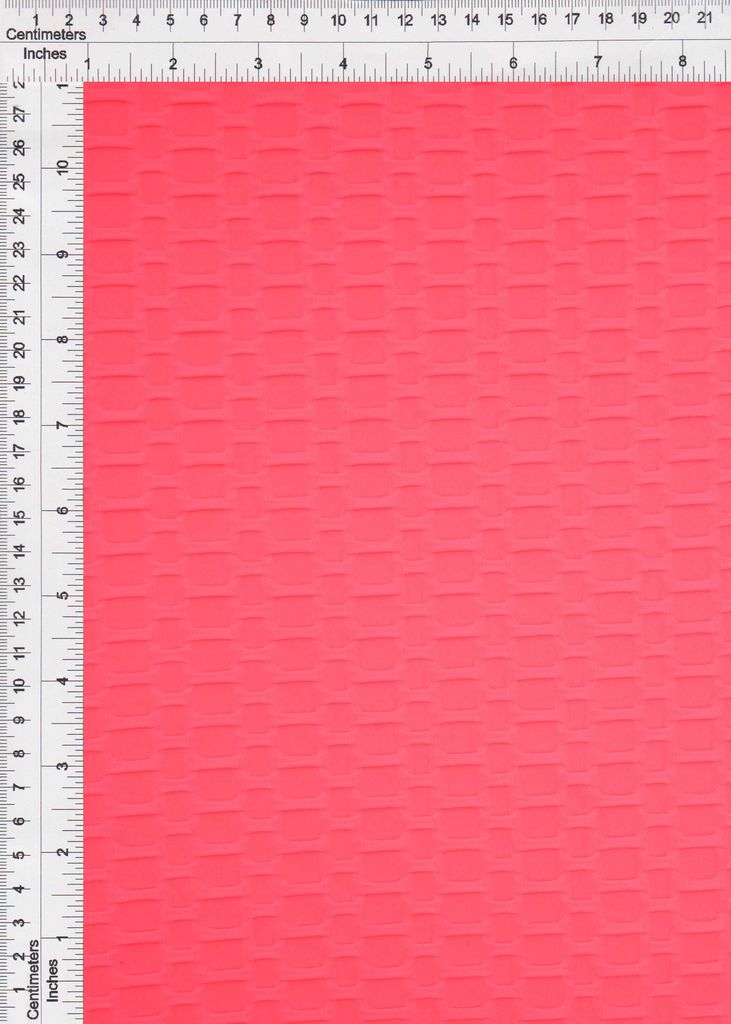 KNT4360 / NEON PINK / 92%POLY 8%SPAN HONEYCOMB KNIT SOLID