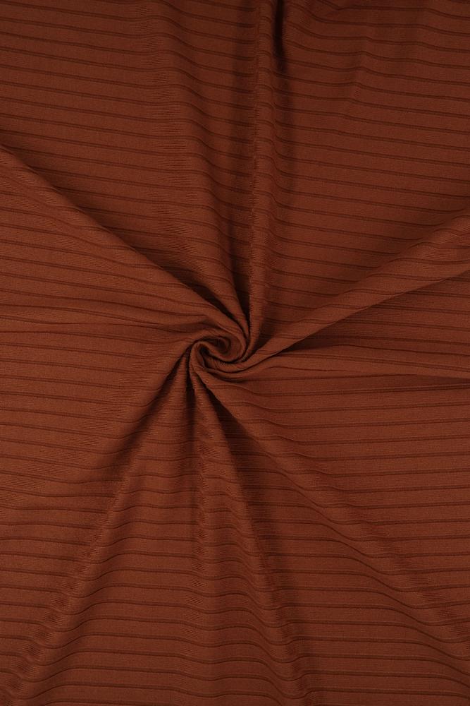 KNT4135 / BRICK / 87%POLY 13%SPAN 8X3 YUMMY RIB SOLID