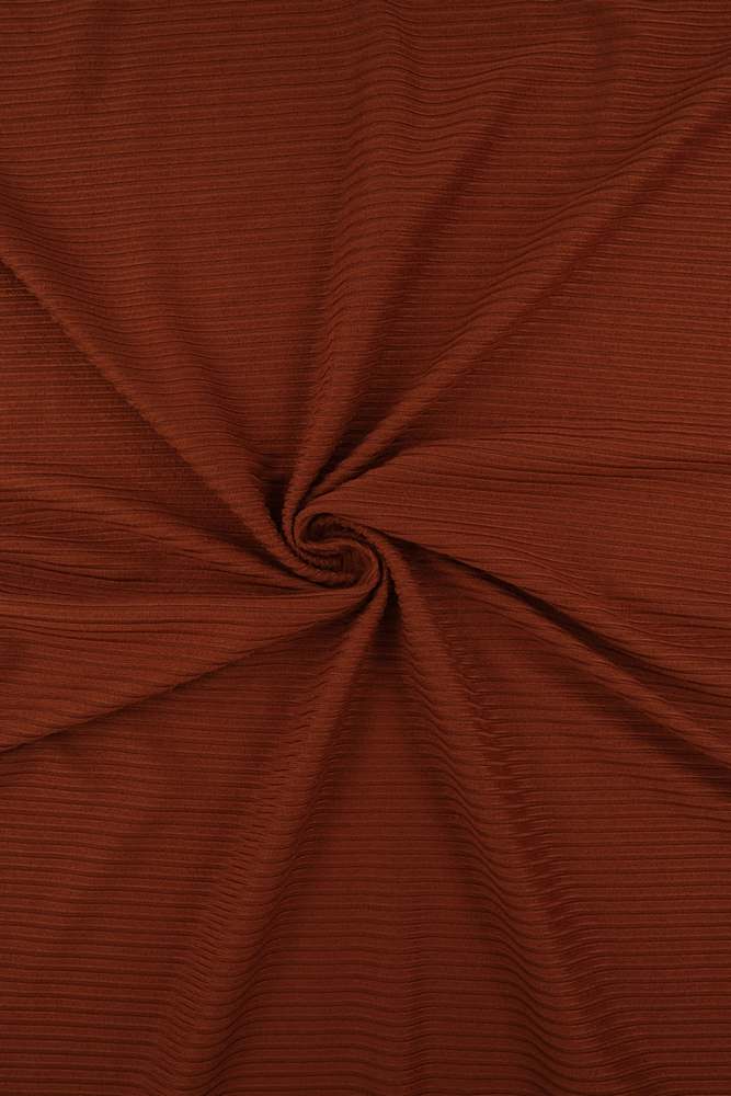 KNT4151 / BRICK / 87%POLY 13%SPAN 4X2 YUMMY RIB SOLID