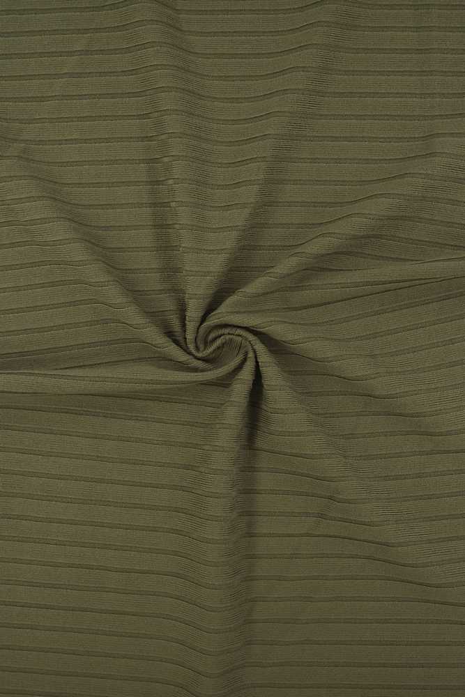 KNT4135 / KHAKI GREEN / 87%POLY 13%SPAN 8X3 YUMMY RIB SOLID