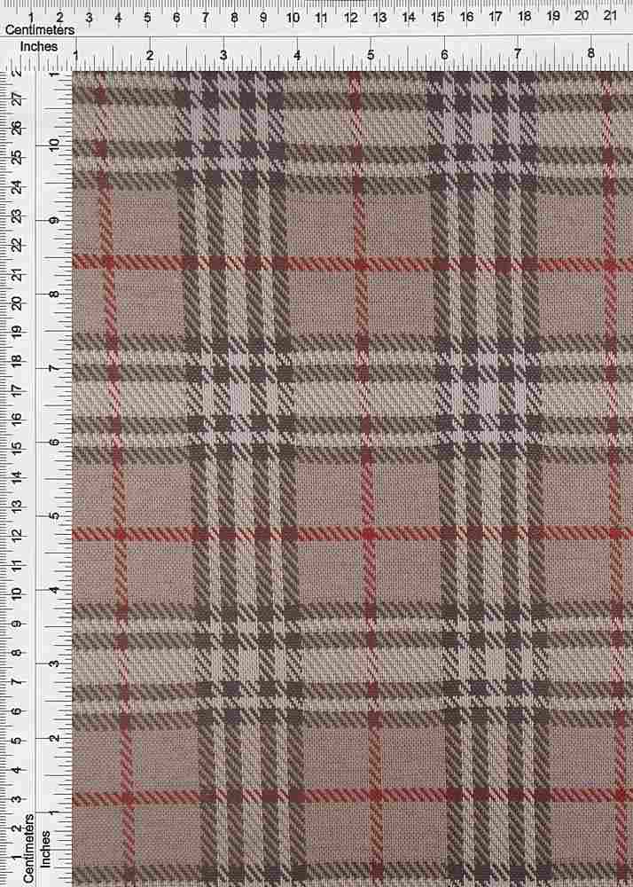 KNT4125 / GREY/CHARCOAL / 96%POLY 4%SPAN KNIT JACQUARD PLAID