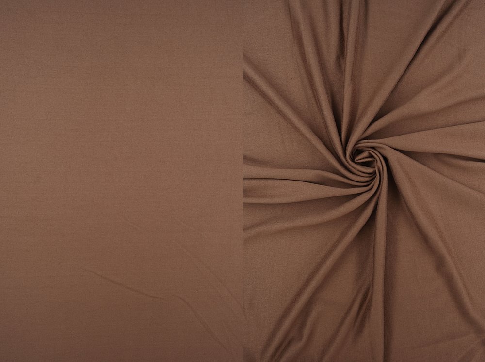 KNT2100 / BROWN LT / 96%POLY 4%SPAN DTY BRUSHED SOLID