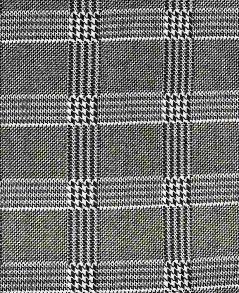 KNT3971-09129 / BROWN / 96%POLY 4%SPAN TECHNO CREPE PLAID PRINT
