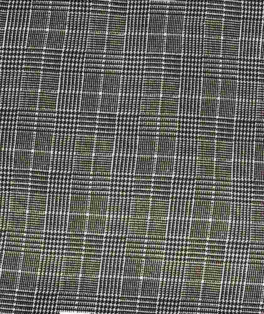 KNT3971-CW61 / BROWN / 95%POLY 5%SPAN TECHNO CREPE PLAID PRINT
