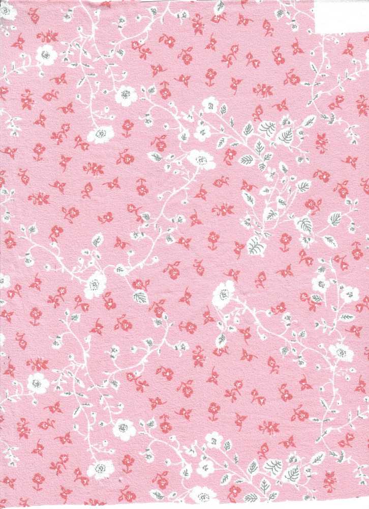 KNT2100-MS10121 / PINK / 95%POLY 5%SPAN DTY BRUSH DITSY-SMALL FLORAL-FLOWER