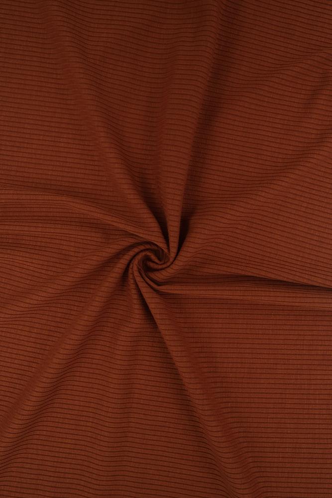 KNT3422 / BRICK / 89%POLY 9%RAYON 2%SPAN 4x2 RIB SOLID