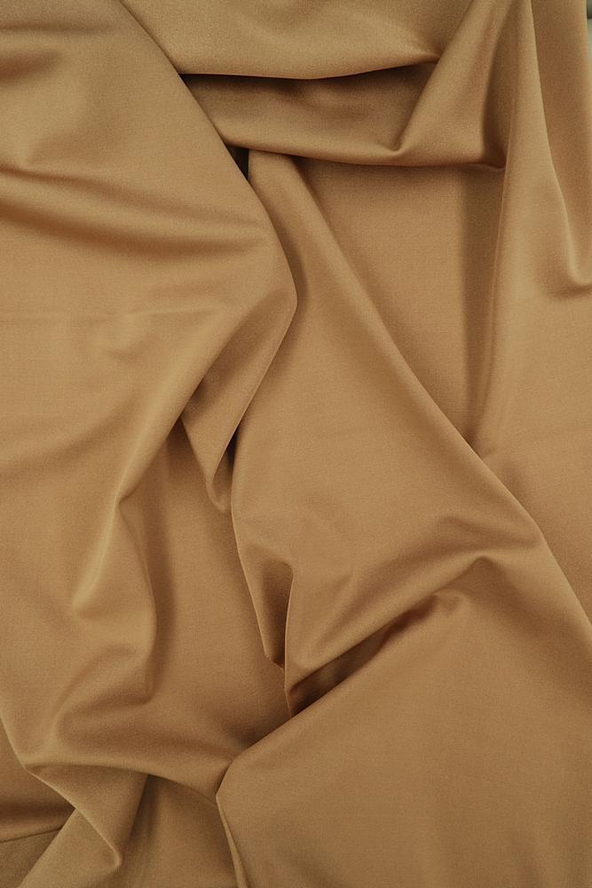 KNT4230 / TAN / 82%POLY 18%SPAN SHINNY YOGA/TRICOT JERSEY