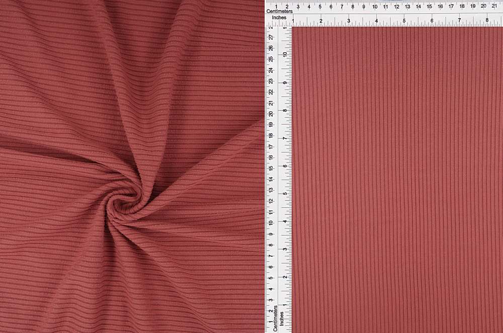 KNT4151 / MELLOW MAUVE / 87%POLY 13%SPAN 4X2 YUMMY RIB SOLID