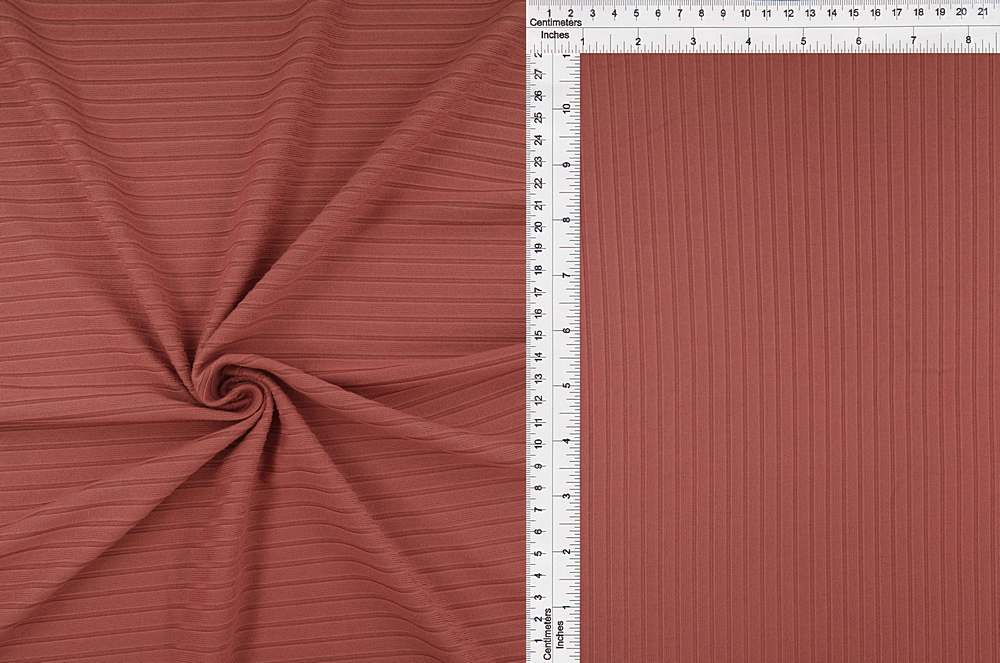 KNT4135 / MELLOW MAUVE / 87%POLY 13%SPAN 8X3 YUMMY RIB SOLID