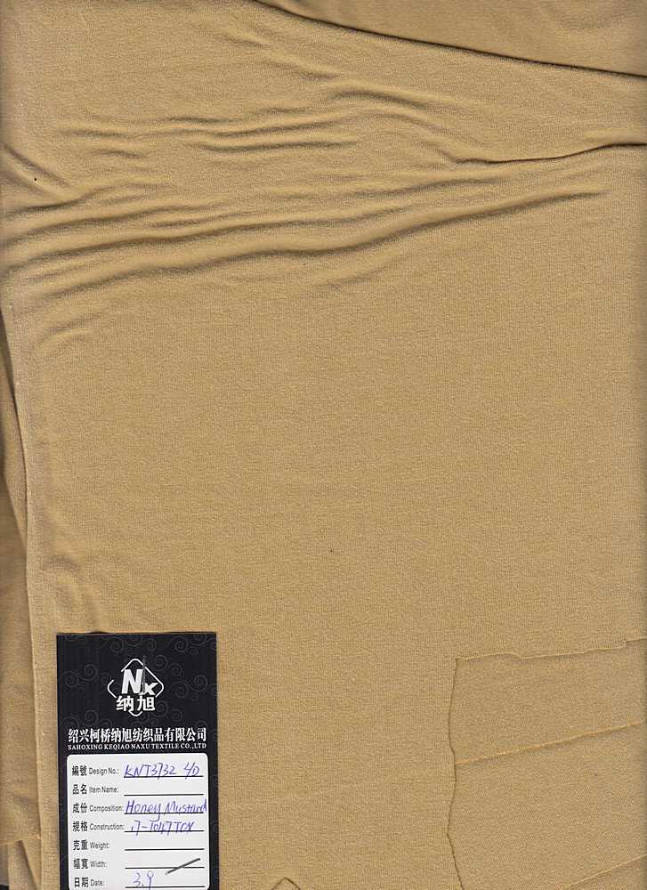 KNT3732 / HONEY MUSTARD / 96%RAY 4%SPAN VORTEX WASHED JERSEY SOLID