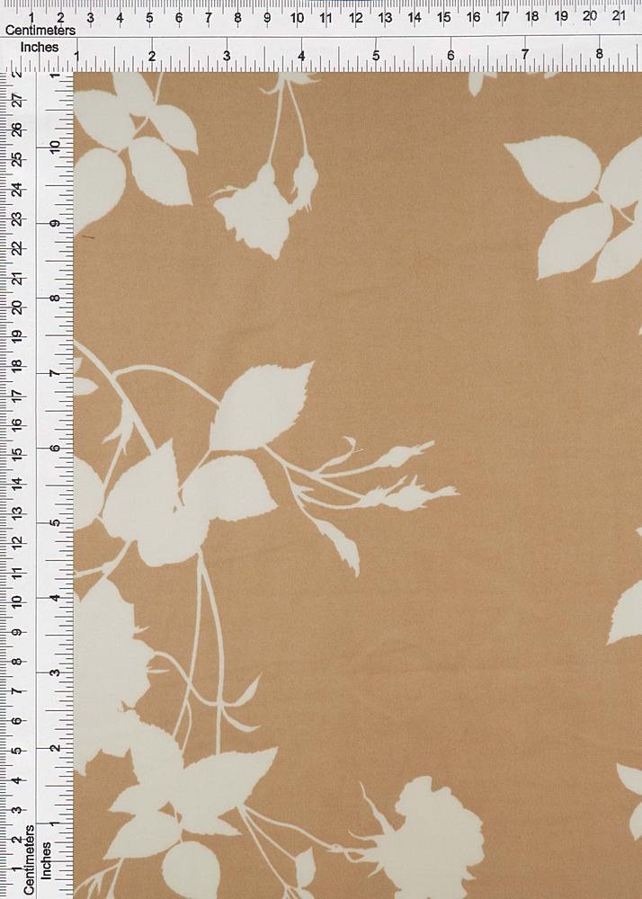 KNT2100-Q91213 / TAUPE / 96%POLY 4%SPANDEX BRUSHED DTY FLORAL PRINT