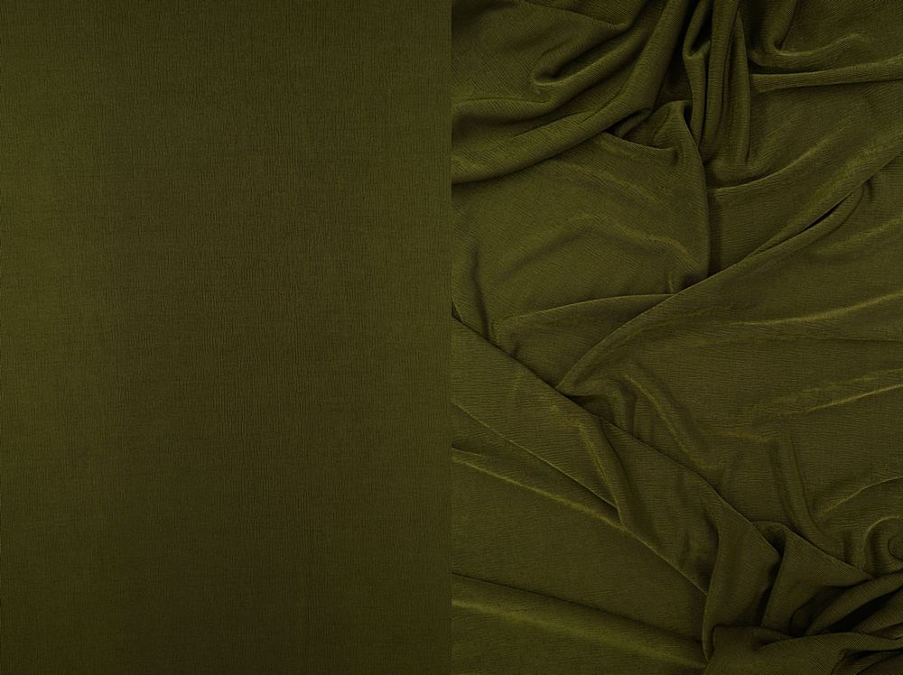 KNT3963 / OLIVE / 91%POLY 9%SPAN SLINKY RIB 1X1 SOLID