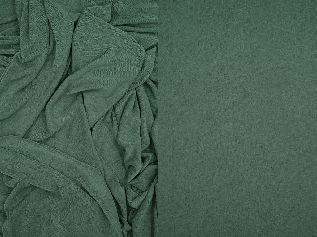 KNT3963 / GREEN / 91%POLY 9%SPAN SLINKY RIB 1X1 SOLID