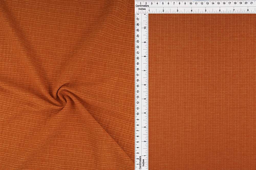 KNT3359-2TONE / ORANGE / 67%POLY 28%RAY 5%SPAN POINTELLE TWO TONE RIB