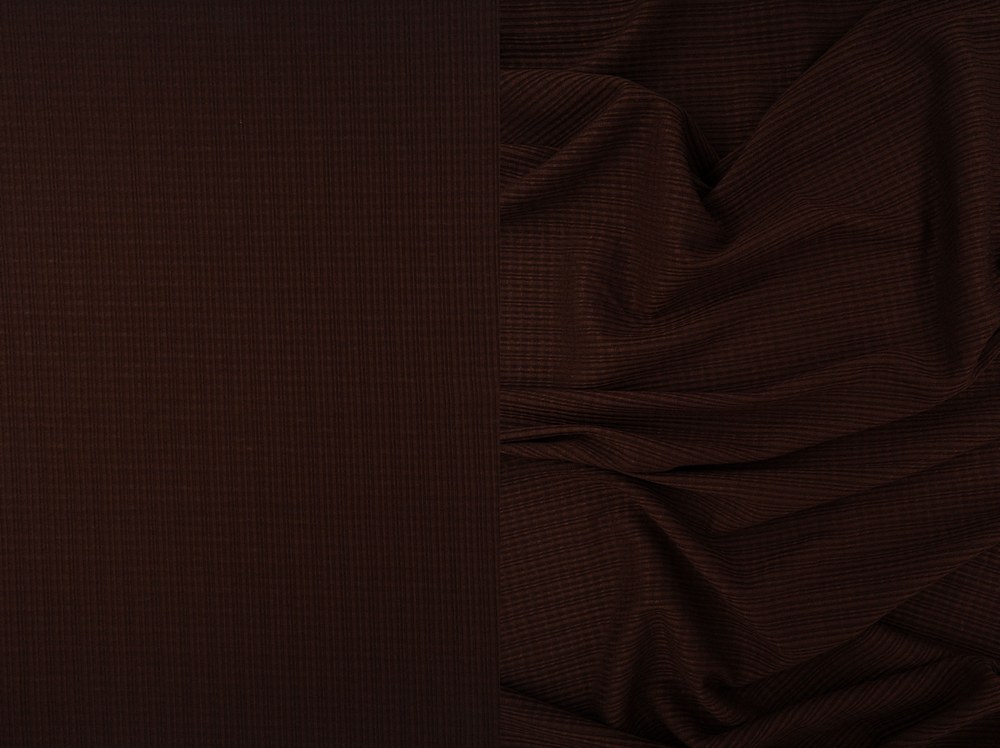 KNT3359 / BROWN / 86%POLY 9%RAY 5%SPAN POINTELLE RIB SOLID