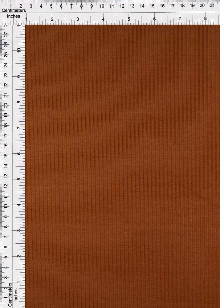 KNT4399 / COFFEE / 72%POLY 25%RAYON 3%SPAN 4X2 RIB SOLID