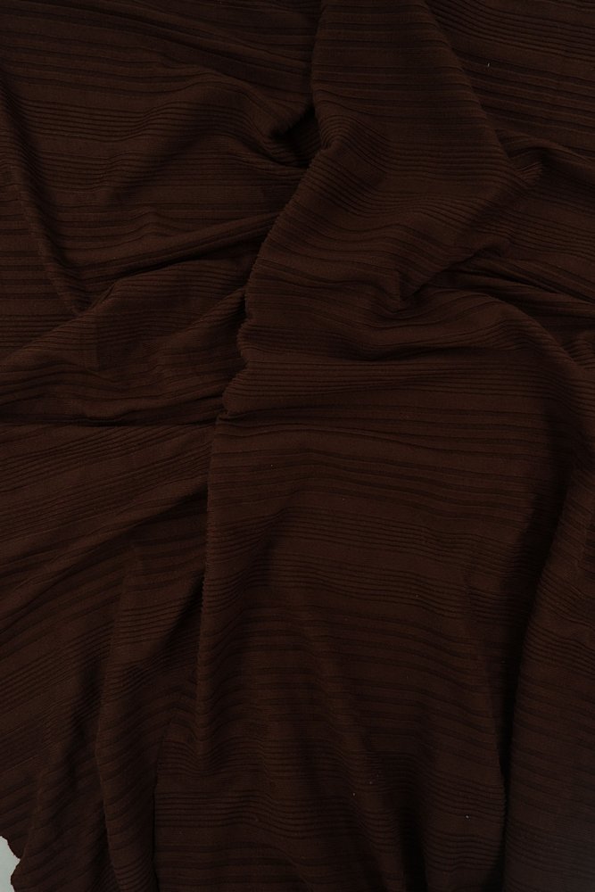 KNT4387 / BROWN / 89%POLY 11%SPAN Variegated YUMMY RIB