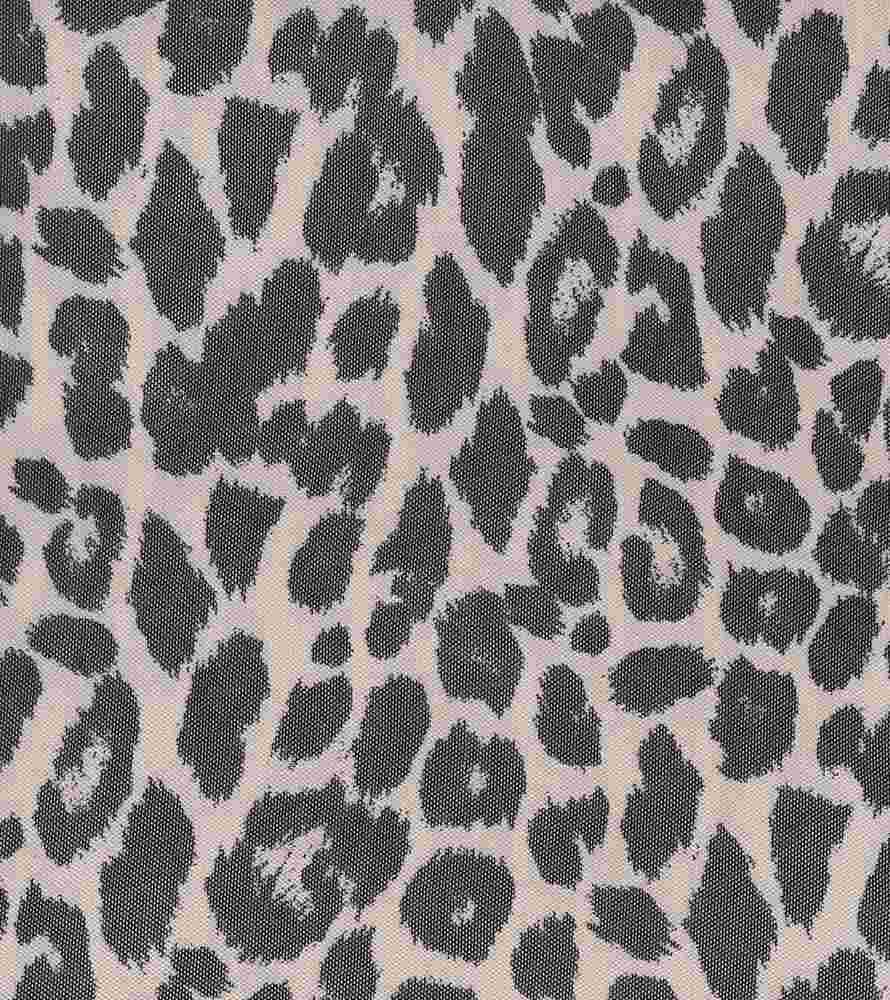 MESH-SE20451 / BLACK / 90%POLY 10%SPAN MESH ANIMAL PRINT