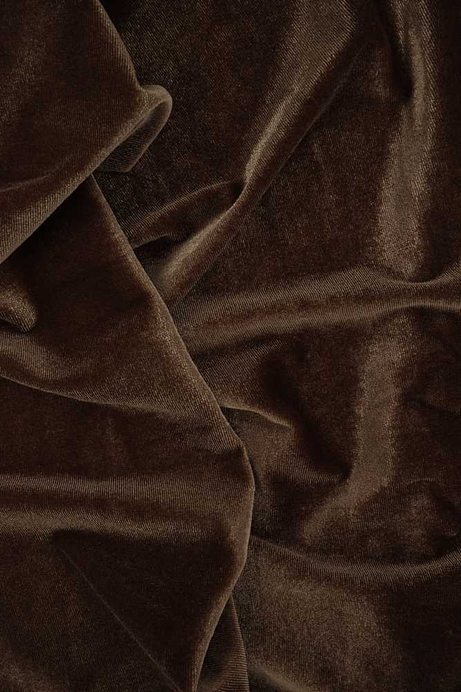 KNT3850 / BROWN LT / 92%POLY 8%SPANDEX VELVET SOLID