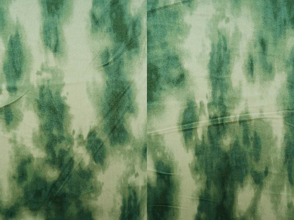 KNT3850-Q10317 / MINT / 92%POLY 8%SPANDEX VELVET TIE DYE PRINT