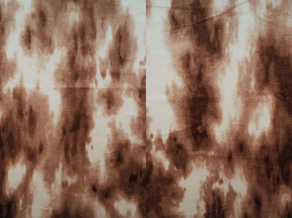 KNT3850-Q10317 / TAUPE / 92%POLY 8%SPANDEX VELVET TIE DYE PRINT