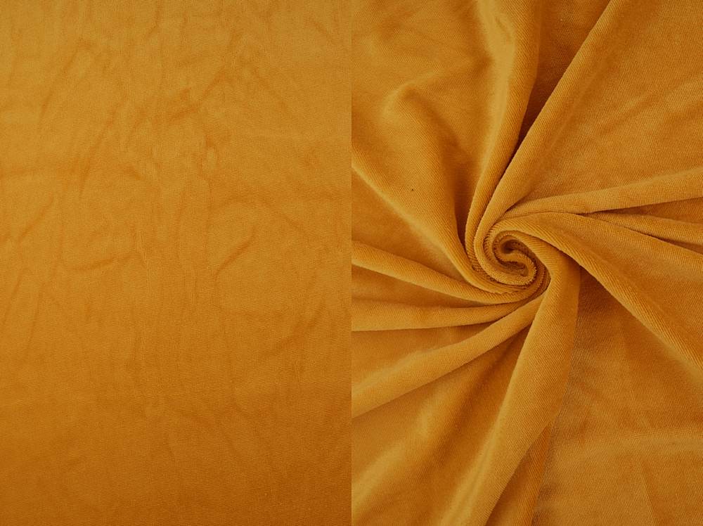 KNT4421 / YELLOW MANGO / 96%POLY 4%SPAN SOLID VELOUR