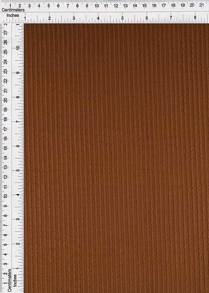 KNT4204 / CARAMEL / 77%POLY 18%RAY 5%SPAN DOUBLE KNIT COZY