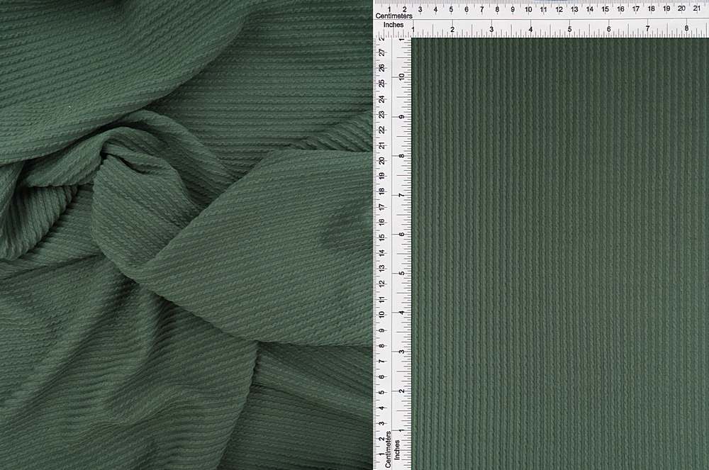 KNT4204 / OLIVE VINTAGE / 77%POLY 18%RAY 5%SPAN DOUBLE KNIT COZY