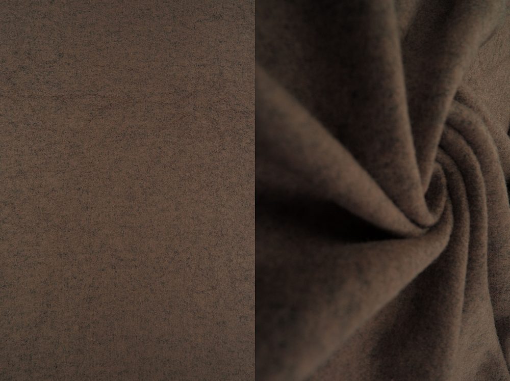 KNT3905 / BROWN DK / 73%RAYON 23%POLY 4%SPAN R/P SP FLEECE SOLID