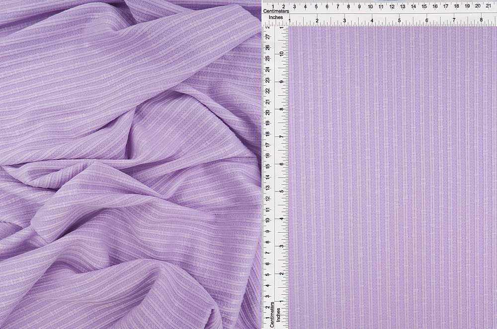 KNT4207 / LAVENDER / 82%POLY 14%RAY 4%SPAN DOUBLE KNIT JACQ W/SLUB