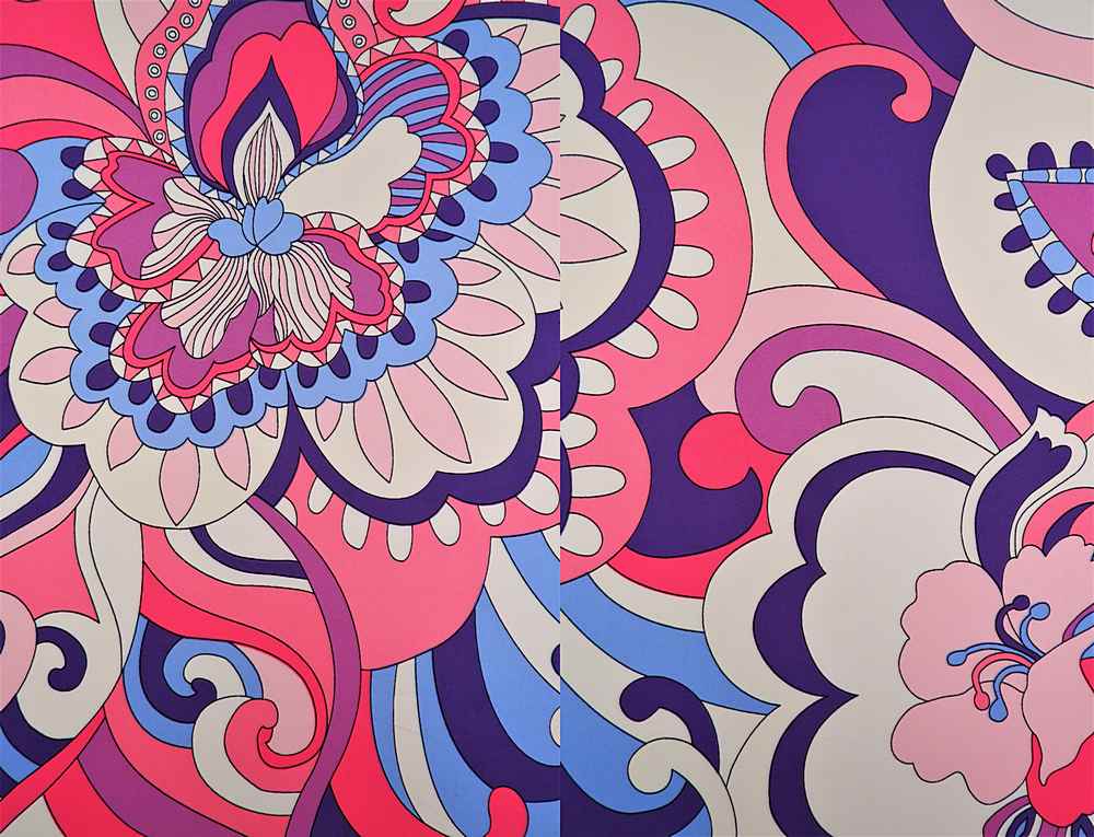 KNT1389-Q10709 / PINK / 96% Poly 4% Spandex DTY Paisley  Print