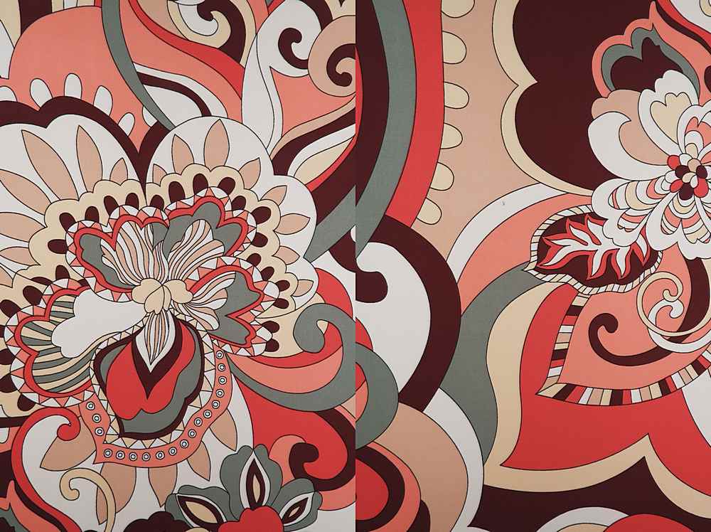 KNT1389-Q10709 / BLUSH / 96% Poly 4% Spandex DTY Paisley  Print