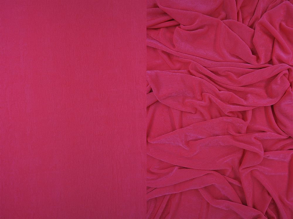 KNT3963 / PINK HOT / 91%POLY 9%SPAN SLINKY RIB 1X1 SOLID