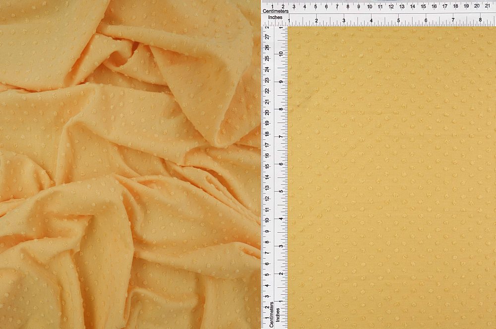 KNT4225 / YELLOW LT / 77%POLY 23%RAY KNIT JACQUARD SWISS DOT
