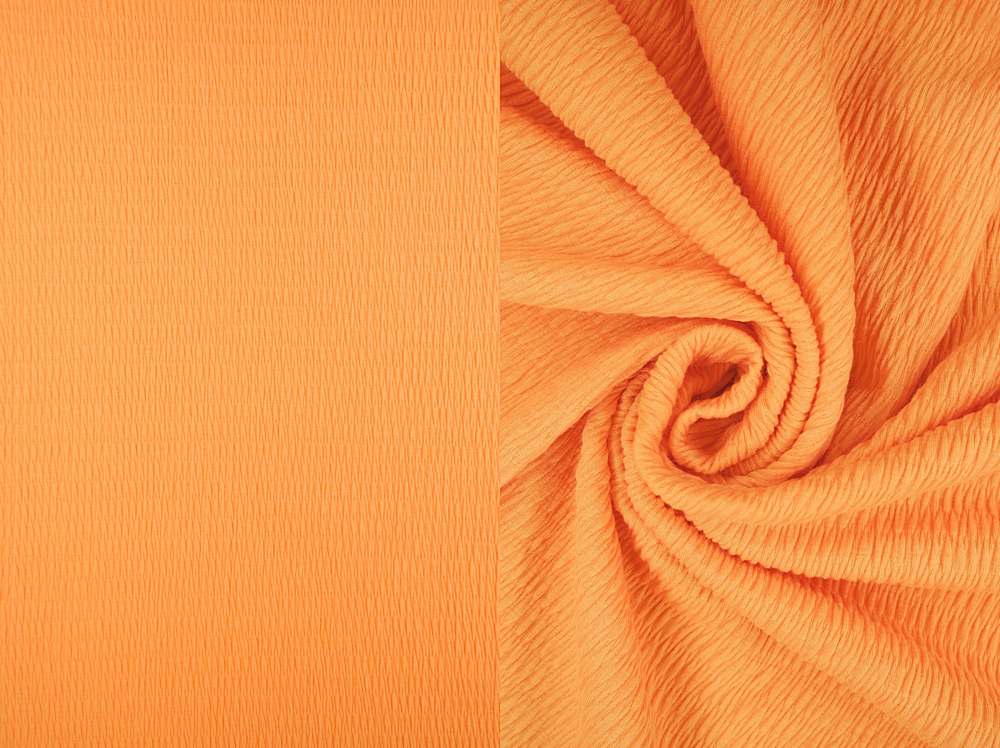 KNT4437 / ORANGE LT / 56%POLY 24%RAYON 20%SPAN SOLID SMOCKING JERSEY