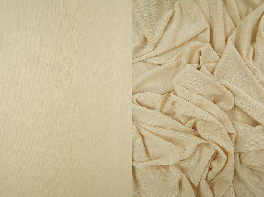 KNT3963 / BEIGE / 91%POLY 9%SPAN SLINKY RIB 1X1 SOLID